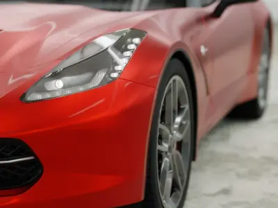 Car - Corvette 3D model