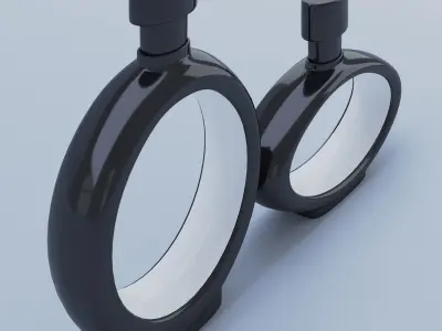 Black Decanter Glass 3D model