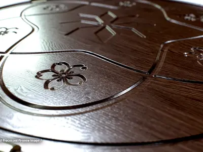 Round Table Set 01 3D model