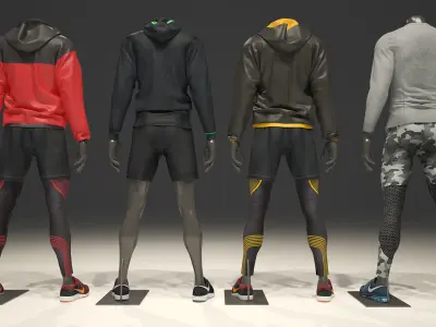 Man mannequin Nike pack 1 3D model