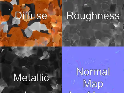 Brown Leather Loafer with Rubber Sole 3D Model Low-poly 3D model