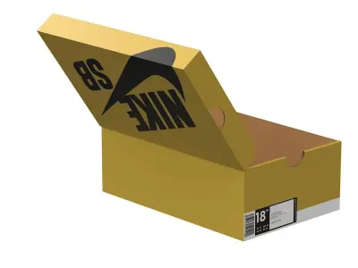 Nike Shoe Box PBR 15 Low-poly 3D model
