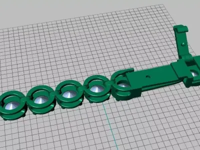 Diamond Tennis Bracelet Link TB4731935 3D print model