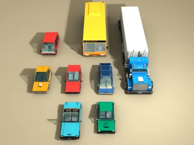 CARS and VEHICLES 3D Model Pack