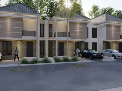 desain rumah minimalis 3D model