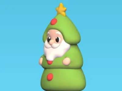 Santa Claus Tree 3D print model