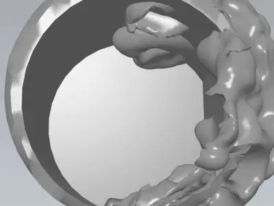 MakeIT Lion Vase 3D Model 3D model