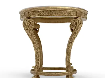 Roberto Giovannini Side Table 1425 Low-poly 3D model