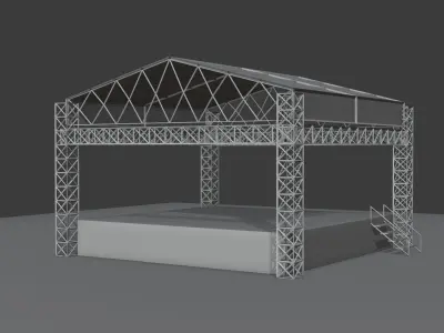 Stage Basic Model Low-poly 3D model