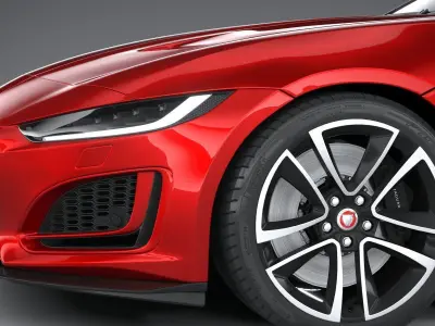 Jaguar F-Type R Dynamic Convertible 2021 3D model