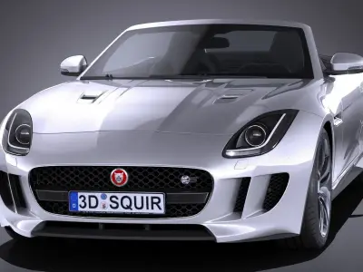 Jaguar F-Type British Design Edition Convertible 2017 3D model