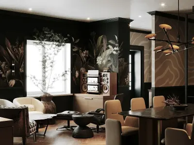 Luxury Office Interior Design Full 3D Scene 3D model 3D model