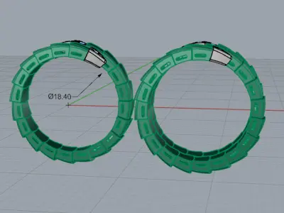 Serpenti Viper Rings Bvlgarios Snake 3D print model