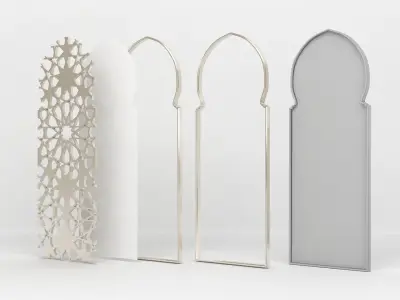 Arabic Decorative Set 3D model