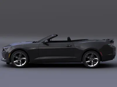 CHEVROLET CAMARO CONVERTIBLE 2022 Low-poly 3D model