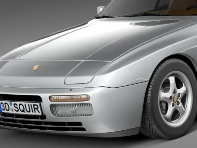 Porsche 944 1982-1991 3D model
