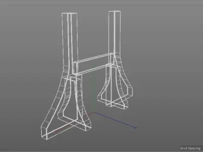 Capital Gate Low-poly 3D model