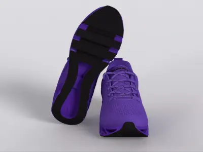 Womens Running Shoes Non Slip Athletic Tennis Low-poly 3D model