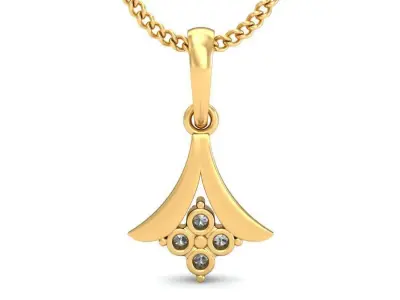 Solitaire Women Pendant 3dm STL OBJ FBX Renders Details 3D print model 30