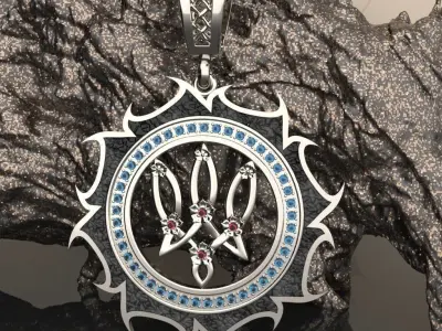 Ukrainian Trident 3D print model