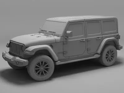 Jeep Wrangler Unlimited Sahara 2018 3D model
