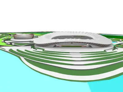 Masterplan Guangzhou Sport Center 3D model