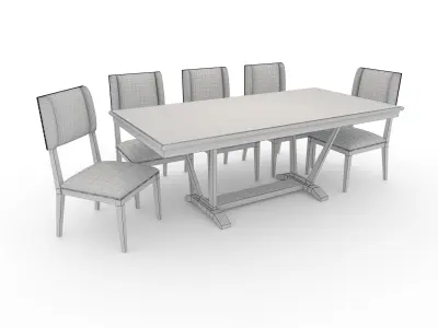 Dining Set 5 3D model