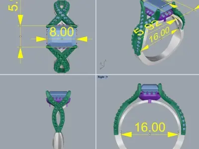  Ring 44 3D print model purchase