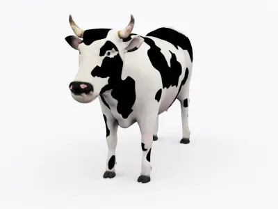 3D COW Low-poly 3D model