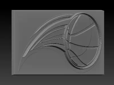Basketball rim 3D print model
