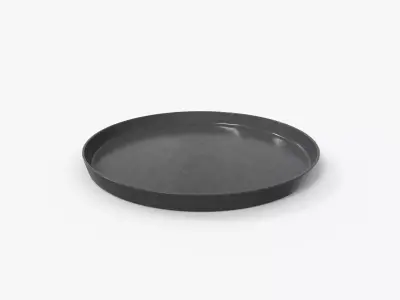 Stylish Plate M Low-poly 3D model