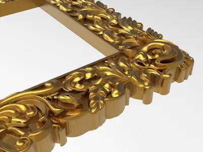 Carved Picture Frame 3D model 22