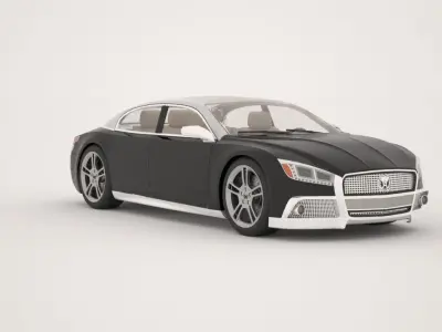 Gaz volga 2020 concept original 3D model