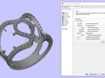 women ring 3D print model