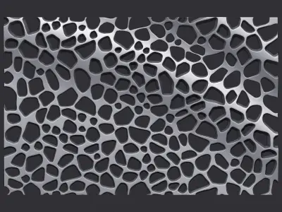 Organic wall hanging 3D print model