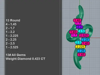 Diamond Twisted Pendant 3D print model