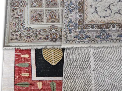 Persian Carpet Collection-vol5-4k texture Low-poly 3D model