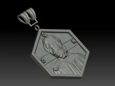 JESUS PENDANT 3D print model