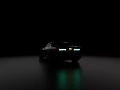 Dodge Challenger Hellcat High Poly Game-Ready Car Mode 3D model