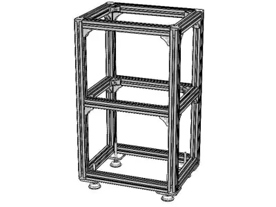 Aluminium Profile Framework WL45 3D model