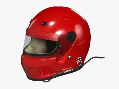 Bell AFX-1 Racing Helmet 3D model