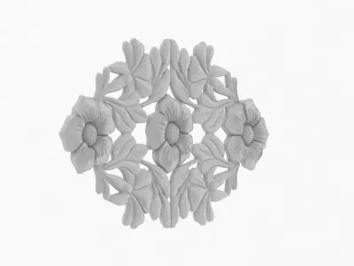 Cartouche Ornament 011 3D model