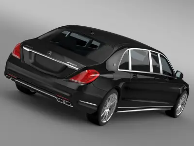 AMG Mercedes Maybach Pullman VV222 2015 3D model