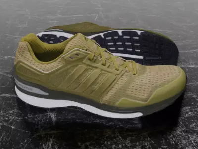 ADIDAS 3D SHOES - YELLOW - SUPERNOVA Low-poly 3D model