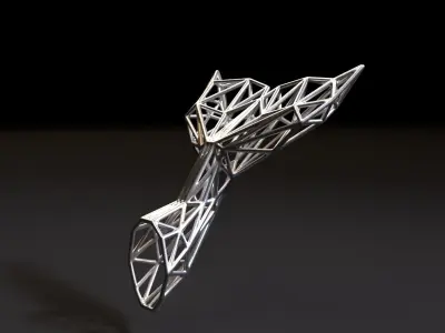 Whale tail 3D print model