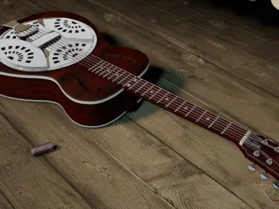 Washburn R15R Resonator 3D model