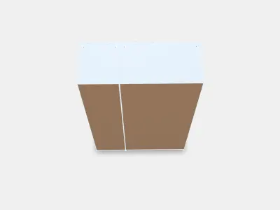 PAX - BERGSBO Wardrobe 4 Low-poly 3D model