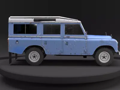 Land Rover Series III Rusted 3D model