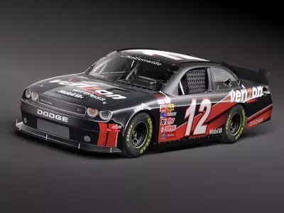 NASCAR 2010 Dodge Challenger 3D Model 3D model