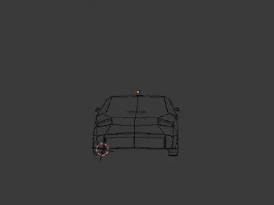 Low Poly car modell Low-poly 3D model